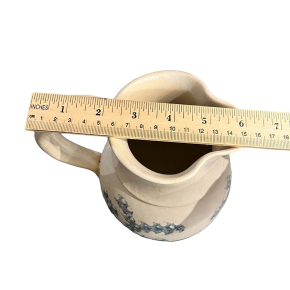 Vintage Elizabeth Roman Vermont Pottery Spongeware Pitcher - Picture 10 of 11